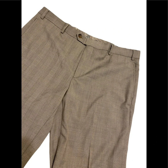 Lauren Ralph Lauren Crosshatch Flat Front Dress Pants - Picture 2 of 8